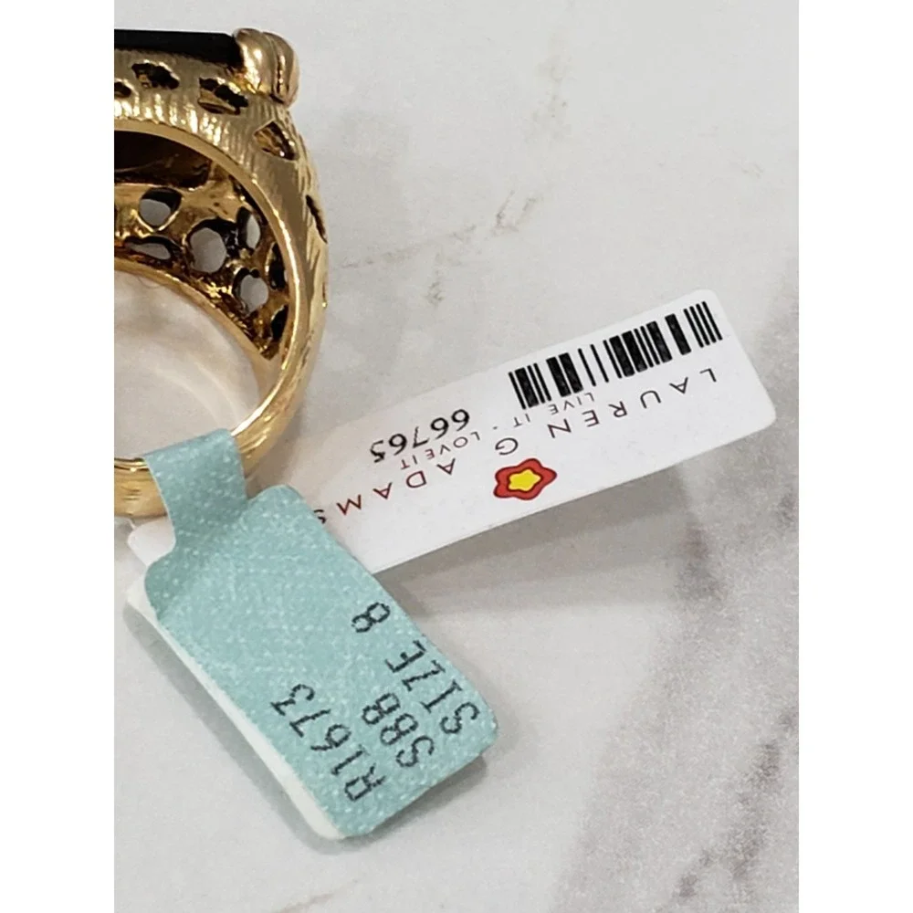 Leopard Jaguar Cocktail AMBER Ring Panther Cocktail Men Women Mob Boss Wife Gold
